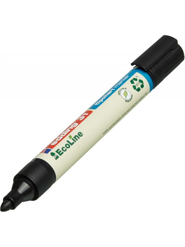 Маркер для флипчартов EDDING 31/1 Ecoline, 1,5-3 мм, черный