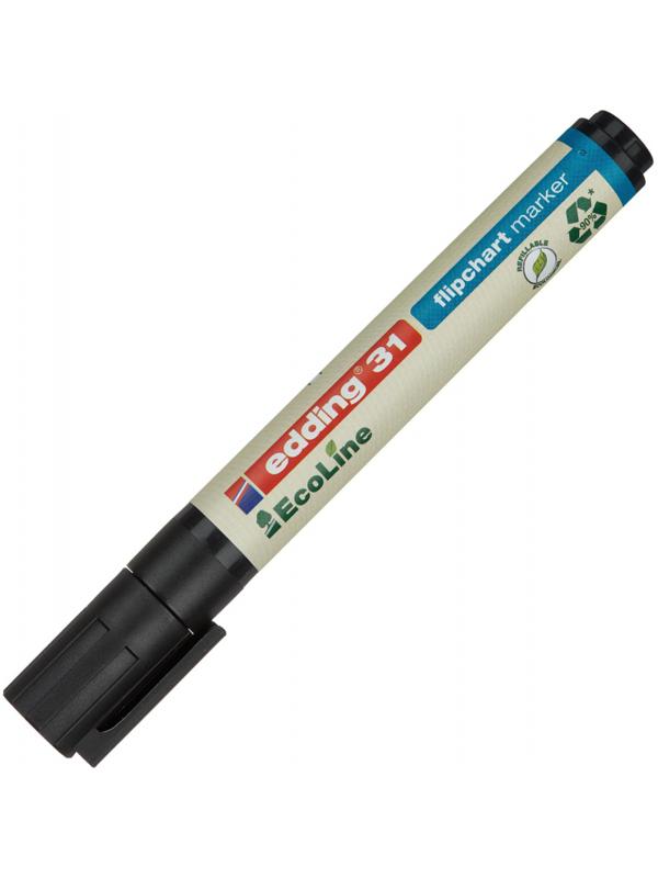 Маркер для флипчартов EDDING 31/1 Ecoline, 1,5-3 мм, черный
