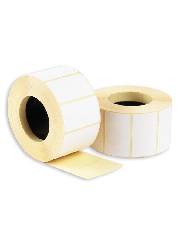 Термоэтикетки ЭКО 43x25, без печати, 1000шт/рул, вт.40, 60рул/уп  