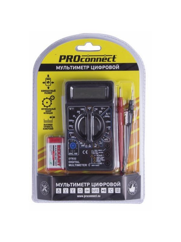 Мультиметр портативный M832 (DT832) PROconnect (13-3012)