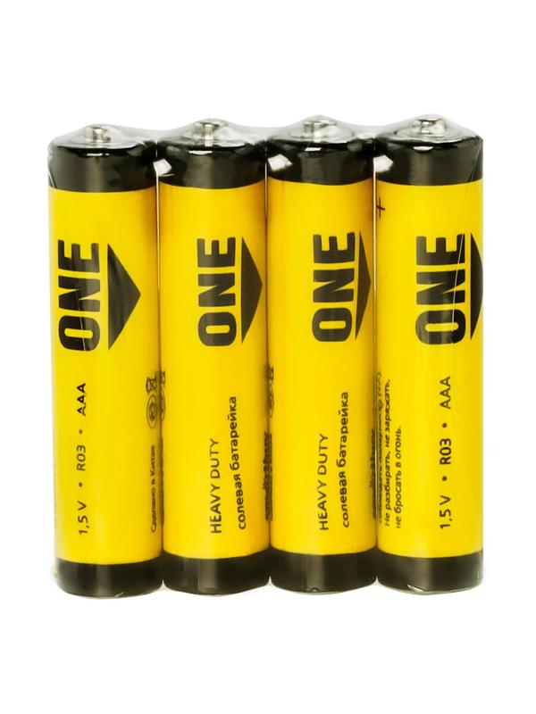 Батарейка Smartbuy AAA солевая ONE R03/4S (60/600) (SOBZ-3A04S-Eco) 4шт