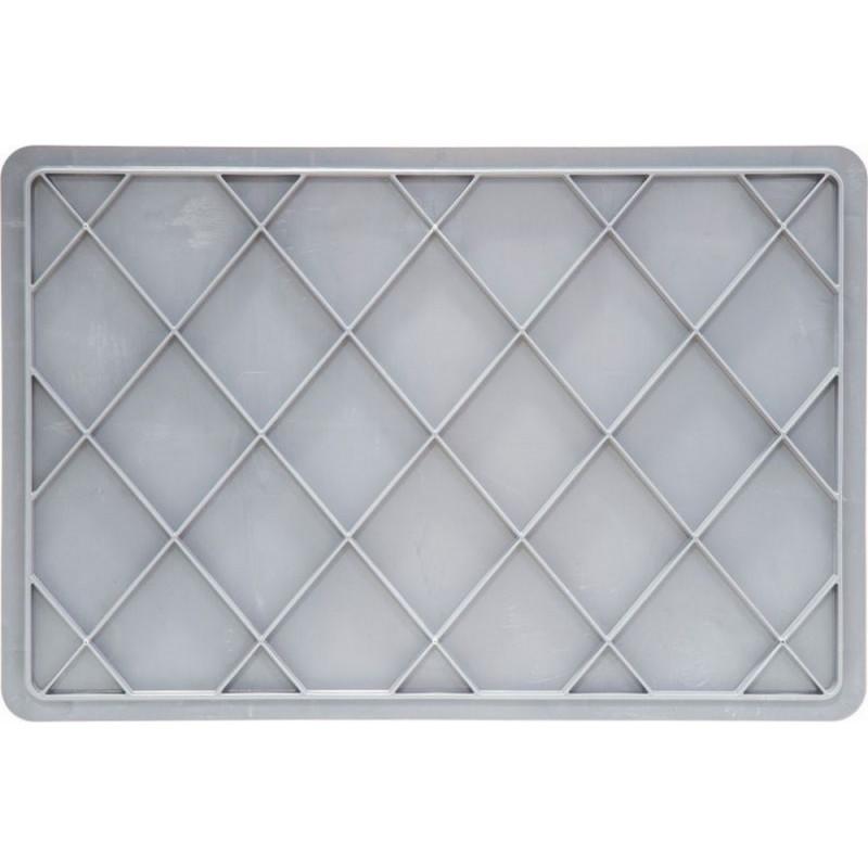 Ящик п/э 600x400x120 мм сплошной без ручек серый 704.03.02