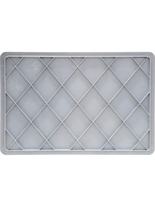 Ящик п/э 600x400x120 мм сплошной без ручек серый 704.03.02