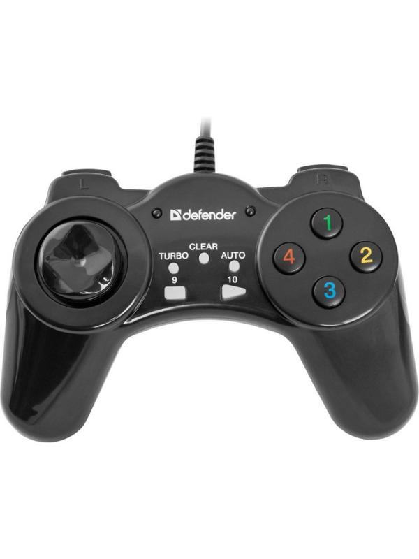 Геймпад проводной (PC) Defender Vortex USB (64249), черный
