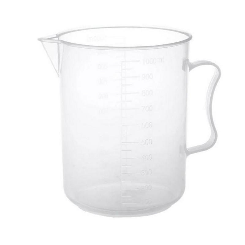 Стакан (мензурка) с ручкой, градуир.п/п 1000мл 25шт./уп 11000105