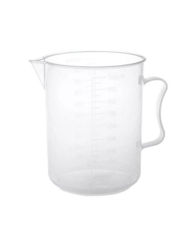 Стакан (мензурка) с ручкой, градуир.п/п 1000мл 25шт./уп 11000105