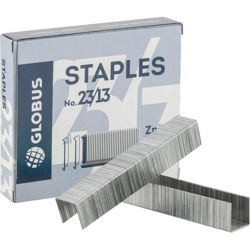 Скобы для степлера №23/13 Глобус С23/13-1000 оцинкованные 1000 шт/уп