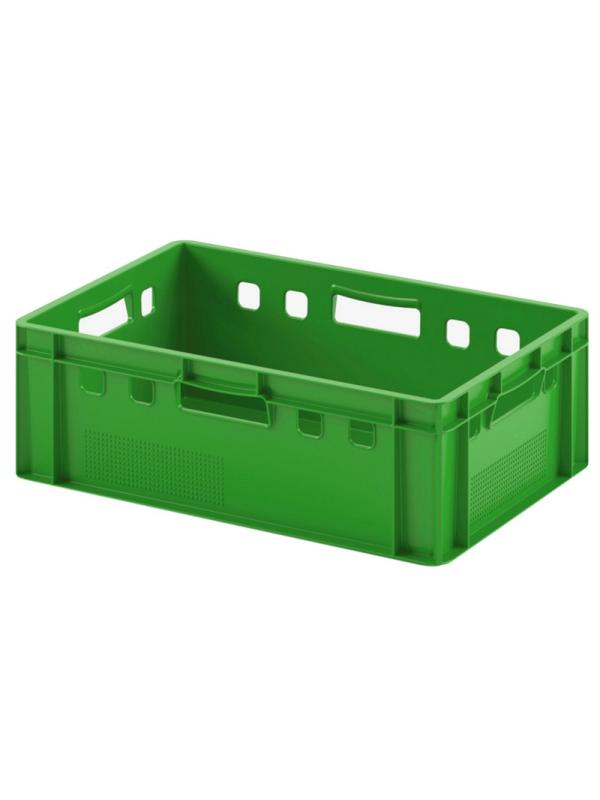 Ящик для мяса Е2(12.422.70.PE R) зеленый 600 х 400 х 200 (морозостойкий)