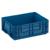 Ящик сплошной  (RL-KLT 4147)396х297х147,5 синий дно с отверстиями