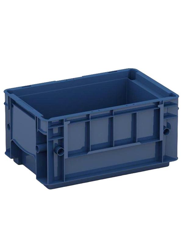 Ящик сплошной (R-KLT 3215) 297 х 198 х 147,5 синий усиленное дно