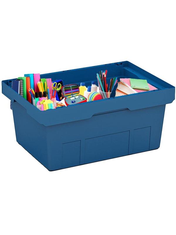 Ящик вкладываемый синий 600х400х270 (KV 6427)