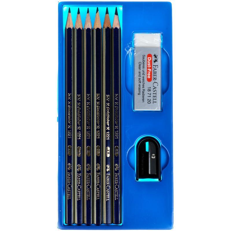 Набор карандашей ч/г Faber-Castell Goldfaber, 6шт. 2H-6B,114000