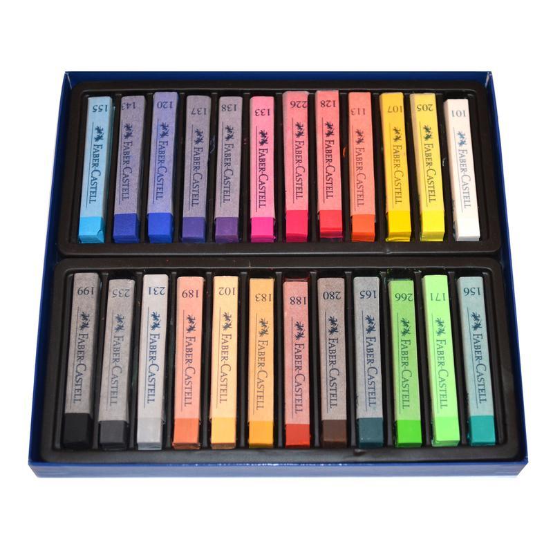 Пастель Faber-Castell Soft pastels 24 цв., картон. упак, 128324
