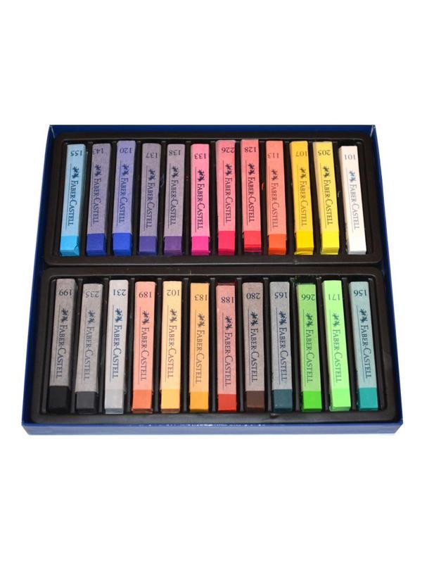 Пастель Faber-Castell Soft pastels 24 цв., картон. упак, 128324