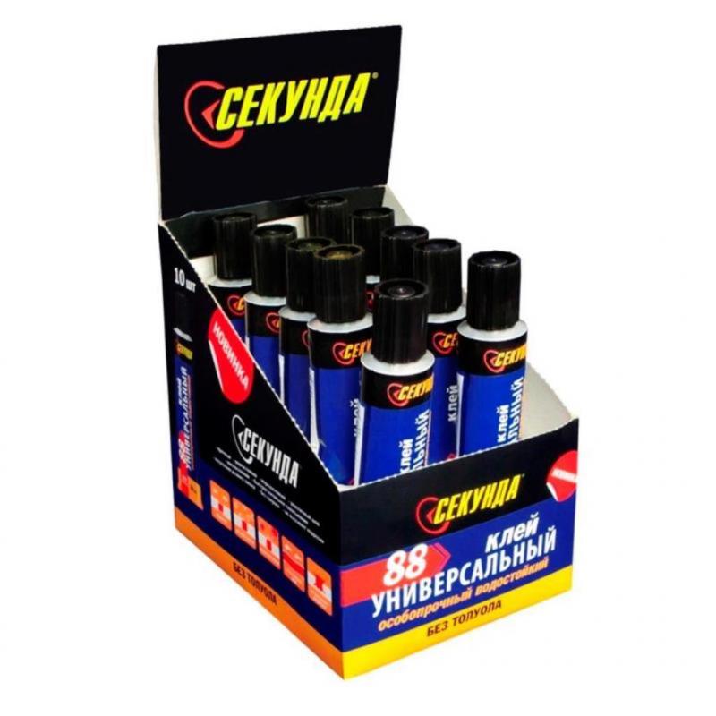 Клей универсальный 88 СЕКУНДА, особопрочный водостойкий, 30мл (403-210)