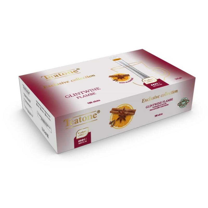 Чай напиток Пылающий Глинтвейн TEATONE в металл.стике, 100 шт./уп.1267