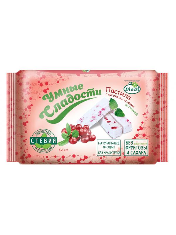 Пастила Умные сладости Di&Di с кусочками клюквы, стевия, 160г