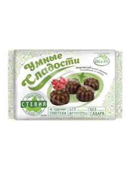 Мармелад Умные сладости Di&Di желейный в шоколадной глазури,стевия, 220г