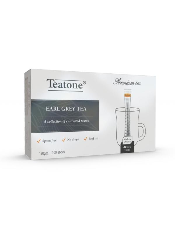 Чай Аромат бергамота TEATONE черный в металл.стике, 100шт/уп. 198