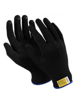 Перчатки защитные нейлон/ПВХ Manipula МИКРОН БЛЭК(TNG-28/MG112) 10 п/уп р9