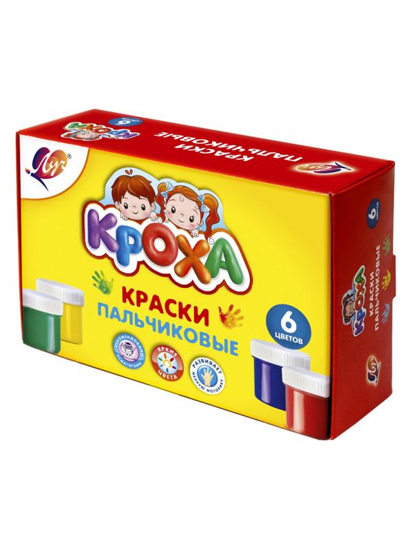 Краски пальчиковые 6 цв. Луч (40 мл). 24С 1508-08