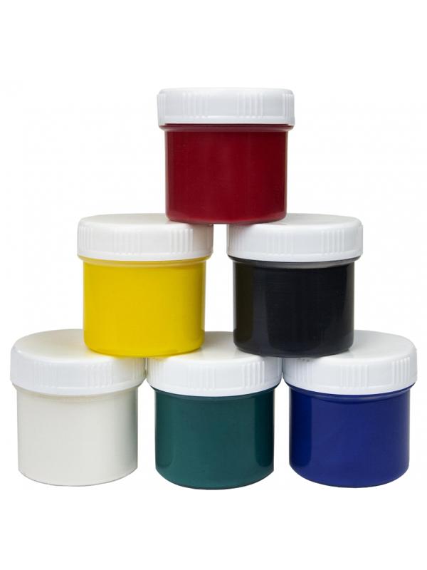 Краски пальчиковые 6 цв. Луч (40 мл). 24С 1508-08