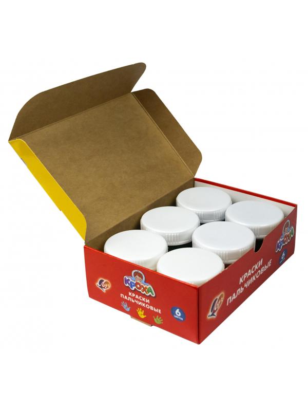 Краски пальчиковые 6 цв. Луч (40 мл). 24С 1508-08