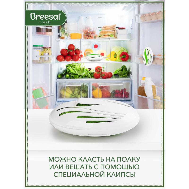 Дезодоратор Поглотитель запаха Breesal для холодильника 80г основнойблок