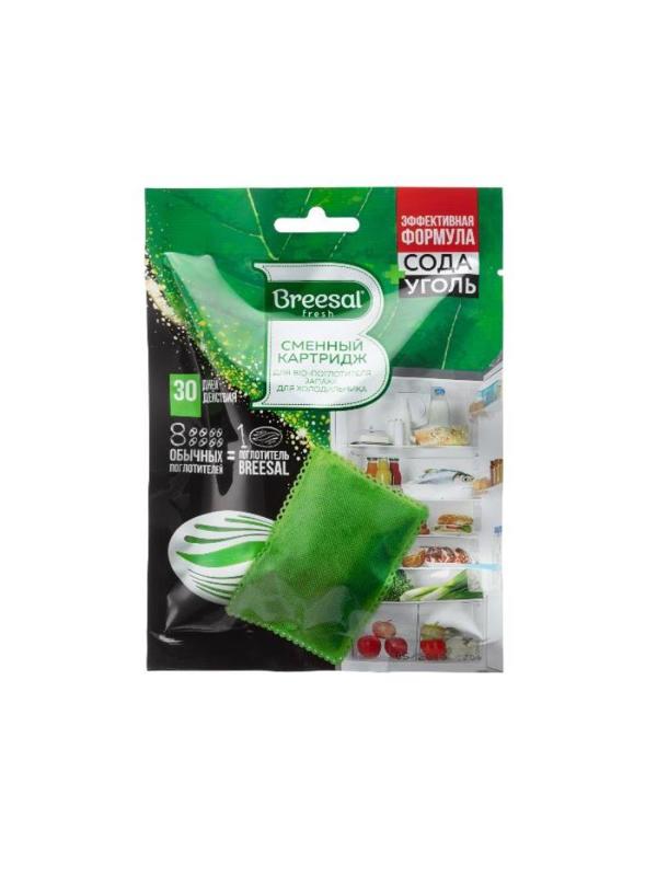 Дезодоратор Поглотитель запаха Breesal для холодильника 80г сменный блок