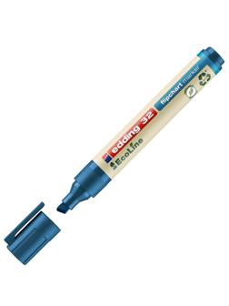 Маркер для флипчартов EDDING 32/3 Ecoline, 1-5 мм, синий, скошен. наконечн