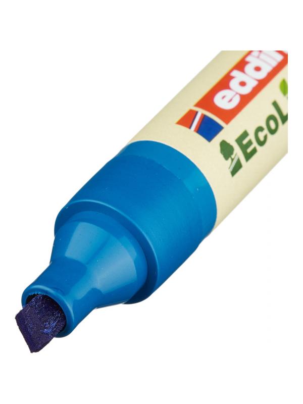 Маркер для флипчартов EDDING 32/3 Ecoline, 1-5 мм, синий, скошен. наконечн