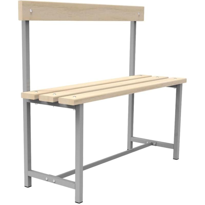 Скамья TI_СТ-2 дерев. доска, спинка, 1000мм