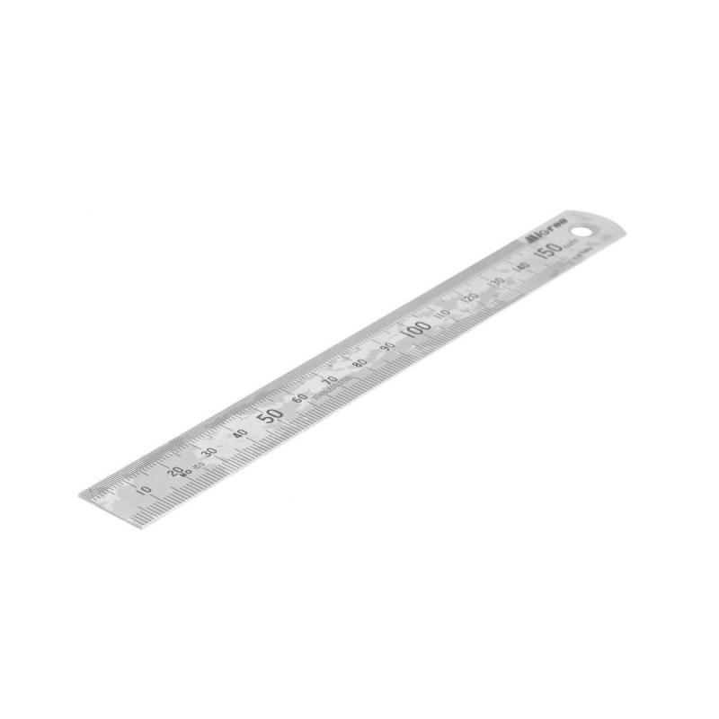 Линейка  измерительная 150х19 мм металлическая Micron 42158