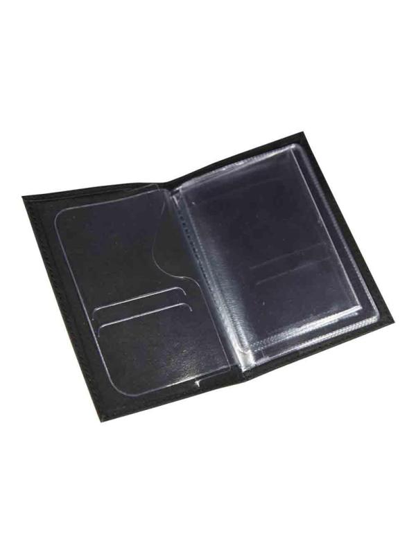 Обложка для автодокументов АВТО нат.кожа, тисн.конгрев, черный 5,12-211