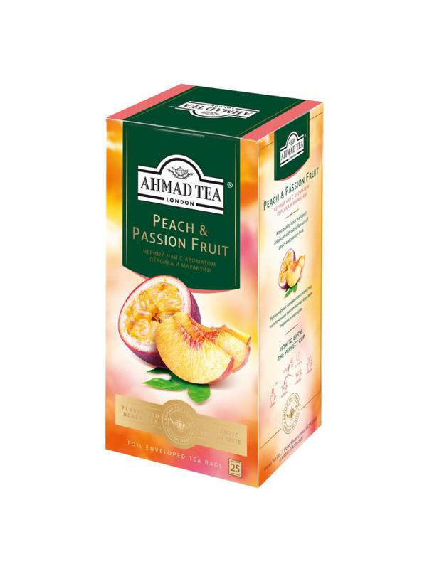 Чай Ahmad Tea черный Персик-Маракуйя 25пакx1,5г/уп 2251