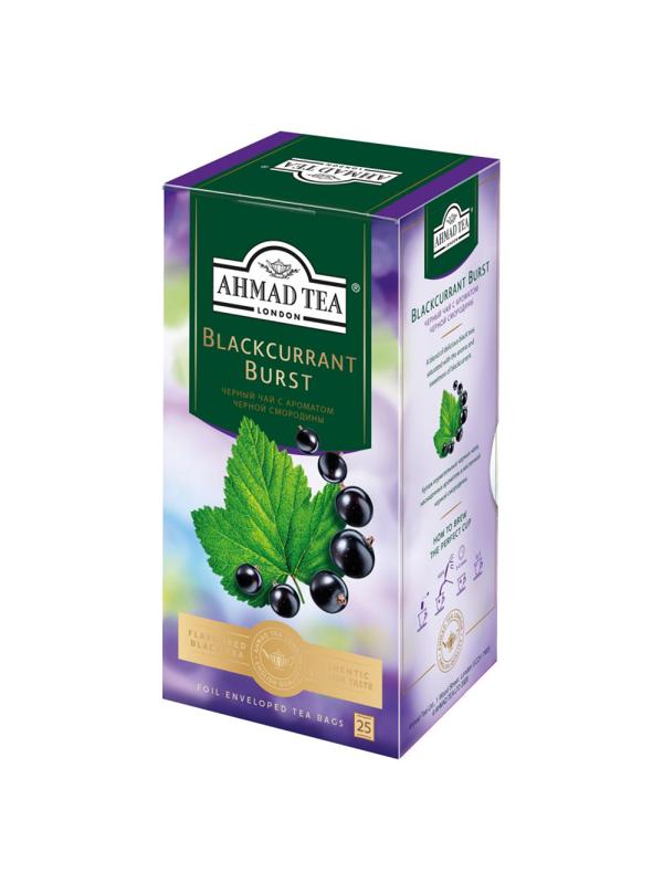Чай Ahmad Tea черный смородиновый взрыв 25пакx1,5г/уп 2250