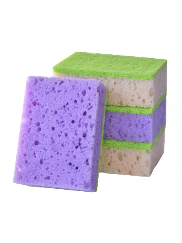 Губки для мытья посуды Master FRESH XL 100х70х33мм 5шт/уп