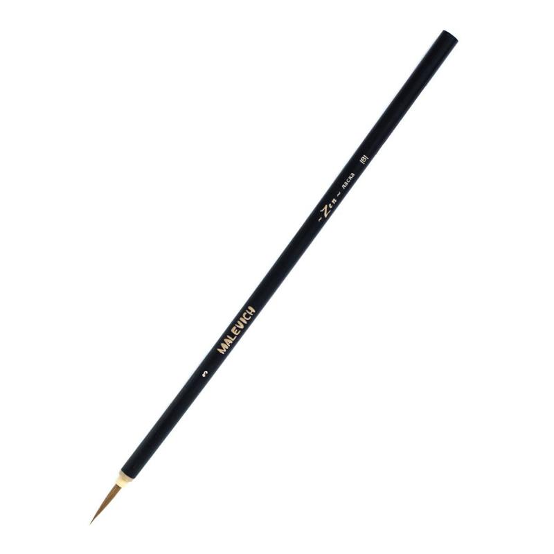 Кисть для каллиграфии Малевичъ из ласки №3 750001