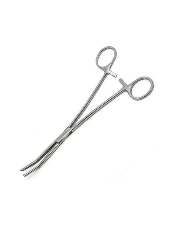 Зажим к/о зубчатый, изогнутый №2, 200 мм, J-17-112