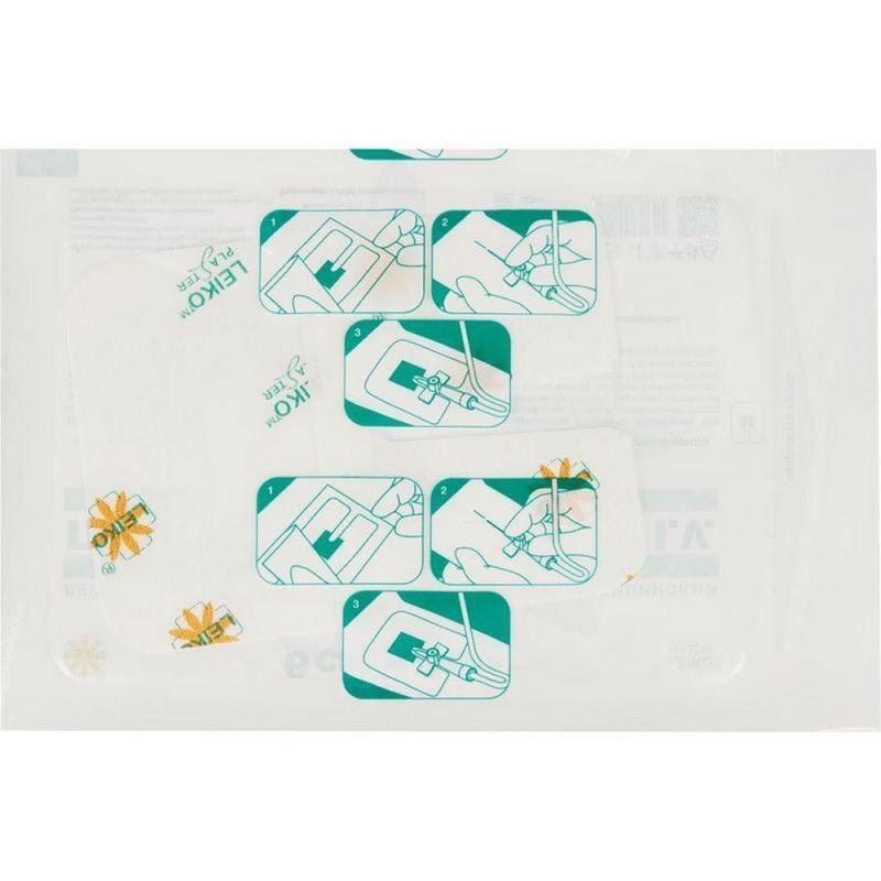 Перевяз. ср-ва Пластырь-повязка IV д/катетеров 1 сорб подуш 6смx8см 100штуп