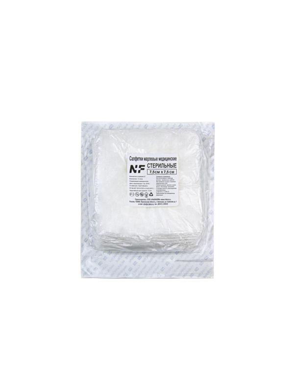 Перевяз. ср-ва Салфетки стер 7,5х7,5см 8сл 17нит 10шт Ньюфарм ШК30067