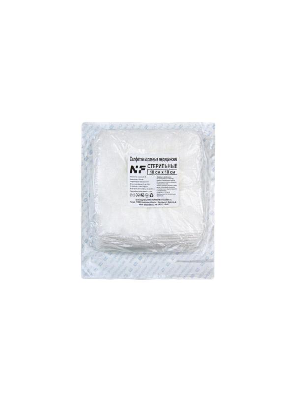 Перевяз. ср-ва Салфетки стер 10х10см 8сл 17нитей 10шт/уп Ньюфарм ШК30074