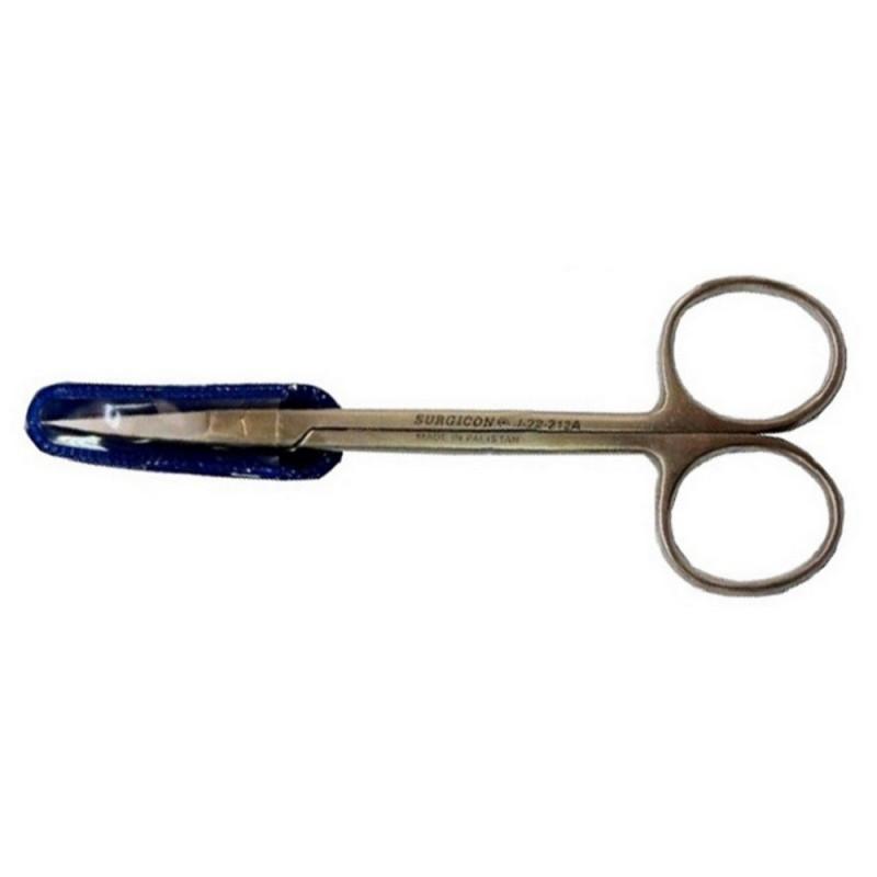 Ножницы глазные остроконечные вертикально изогнутые, 113 мм, J-22-212A