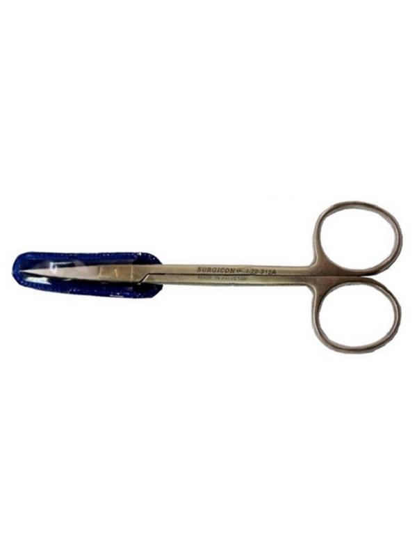 Ножницы глазные остроконечные вертикально изогнутые, 113 мм, J-22-212A