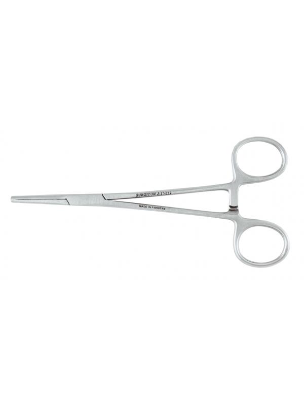 Зажим к/о 1х2 зубый, зубчатый, прямой №1, 150 мм, J-17-059