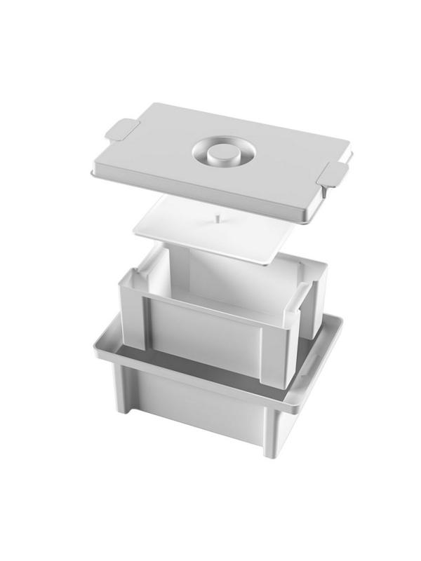 Емкость-контейнер полимерный для дезинфекции ЕДПО-10 (10л.) 2шт./уп, 409