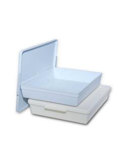 Лотки полимерные прямоугольные с крышкой ЛПпу 0,5  10шт./уп, 471