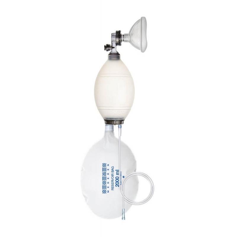 Мешок Амбу, взросл, силикон, с маской Раз 6(XL) многор Mederen 0125-M810-07