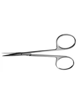 Ножницы глазные тупоконечные вертикально изогнутые, 115 мм, J-22-057