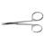 Ножницы глазные тупоконечные вертикально изогнутые, 115 мм, J-22-057